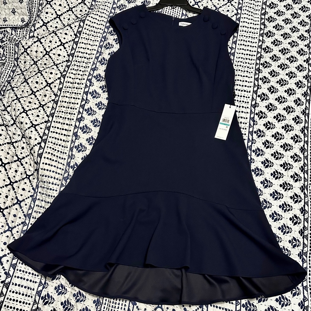 Navy blue Calvin Klein dress
